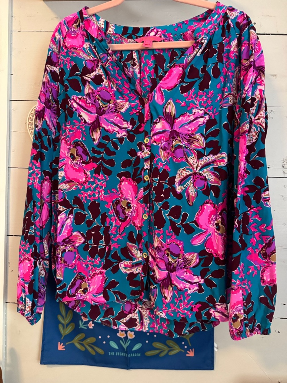 100% silk LILLY PULITZER top